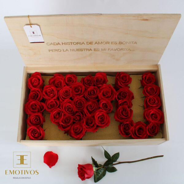 Box de Rosas I Love You